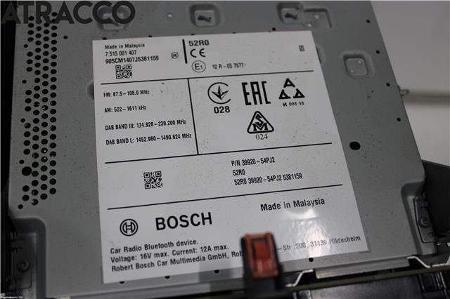 Bilstereo til Suzuki Vitara 2015-->> (Type IV)  (3992054PJ2|)