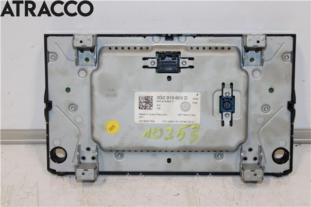 Multimedia display (MCU - Media Controller Unit) til VW Golf VII 2012-2017 (Fase 1)  (3G0919605D|)