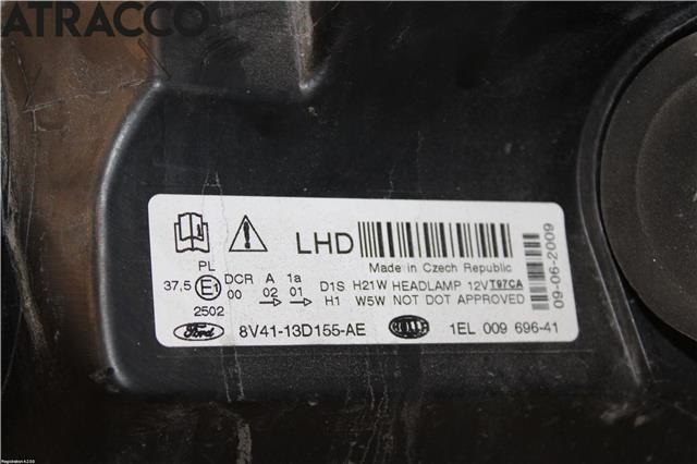 Frontlykt venstre halogen til Ford Kuga 2008-2012 (Type I)  (8V4113006AE|)