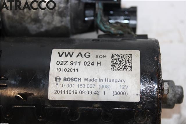 Starter til Audi A3 2009-2012 (Type II, Fase 2)  (02Z911024H|)