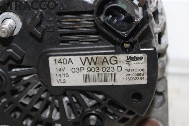 Dynamo til VW Polo 2009-2014 (Type V, Fase 1)  