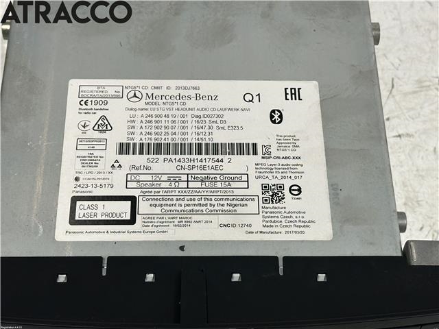 Bilstereo til Mercedes B-Klasse 2011-2018 (W246) (W246) (A2469004819|)