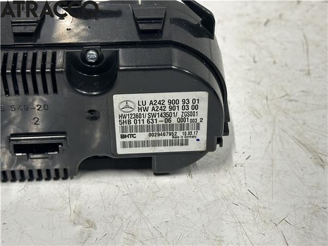 Varmeapparat betjening til Mercedes B-Klasse 2011-2018 (W246) (W246) (A2429009301|)