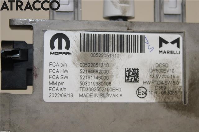 Instrument kjørecomputer til Fiat 500 2021-->> (52205131|)