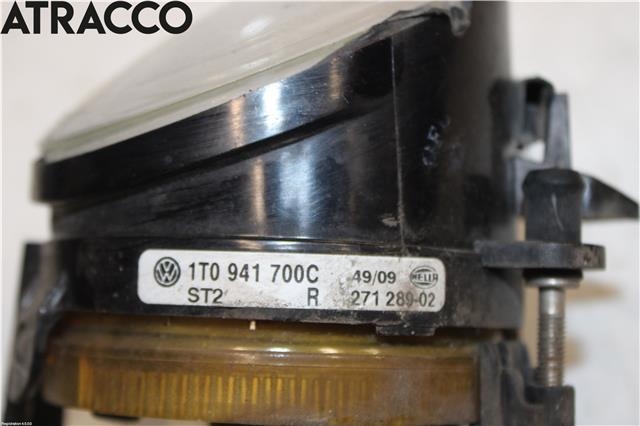Tåkelykt høyre foran til VW Polo 2009-2014 (Type V, Fase 1)  (1T0941700C|)