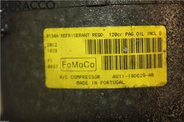 Aircondition kompressor til Ford Fiesta 2008-2012 (Type VI, Fase 1)  (AV1119D629AB|)