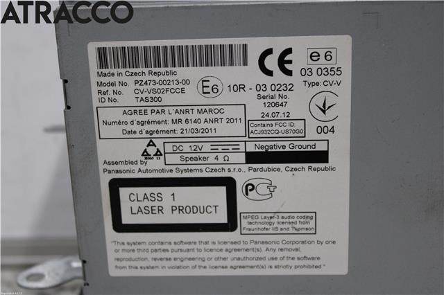 Bilstereo til Toyota GT86 2012-->>  