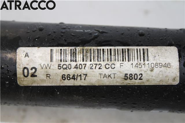 Drivaksel høyre foran til VW Golf, Plus/Cross 2009-2013 (Fase 2) (5Q0407272CC|)