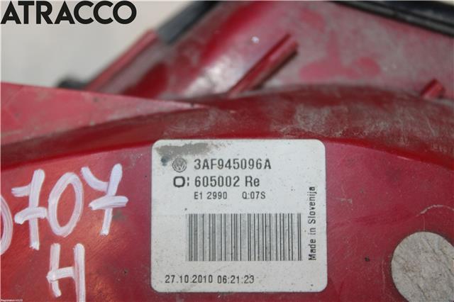 Baklykt høyre til VW Passat 2011-2015 (B7) (B7) (3AF945096E|)