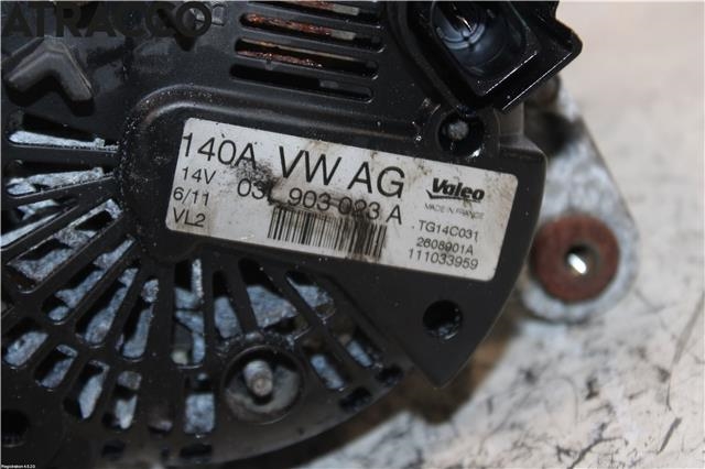 Dynamo til Audi A3 2009-2012 (Type II, Fase 2)  (03L903023|)