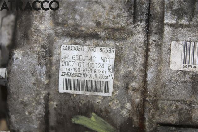 Aircondition kompressor til Audi A4 2004-2008 (Type III) (B7) (B7) (8E0260805CG|)