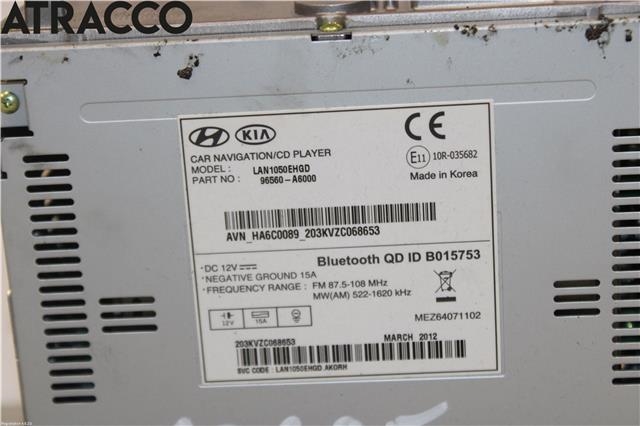 Bilstereo til Hyundai i30 2012-2017 (Type II) (96560A6000|)