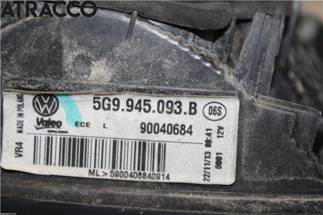 Baklykt venstre indre til VW Golf VII 2012-2017 (Fase 1)  (5G9945093F|)
