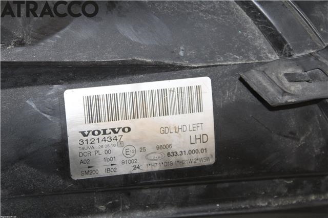 Frontlykt venstre halogen til Volvo V70 2007-2013 (Type III, Fase 1)  (31214415|)