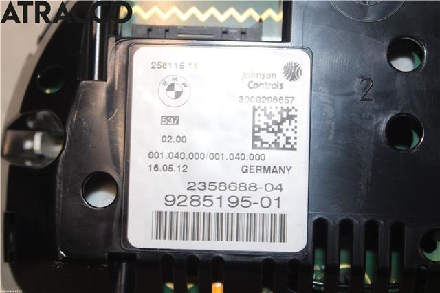 Instrumentpanel til BMW 5-Serie 2010-2017 (F10/F11) (F10/F11) (62109358981|)