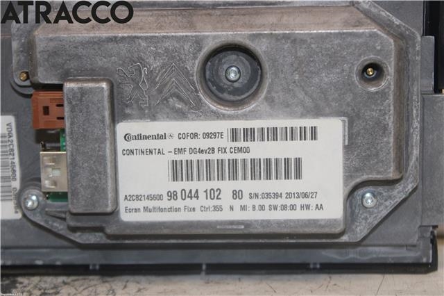 Multimedia display (MCU - Media Controller Unit) til Citroën Jumper 2007-2013 (Type III, Fase 1)  (9804410280|)