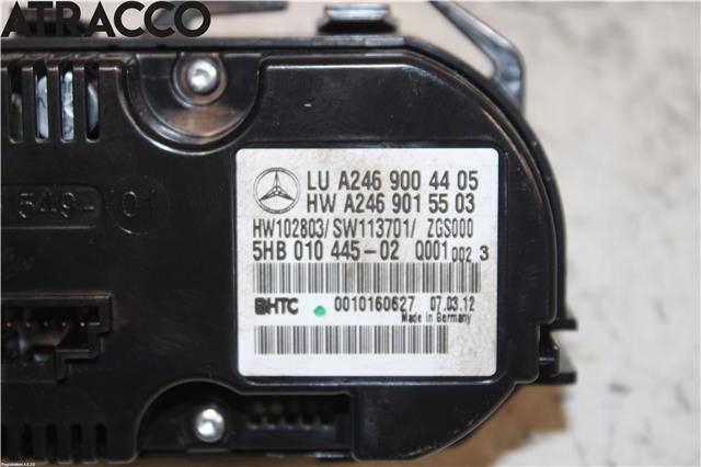 Varmeapparat betjening til Mercedes B-Klasse 2011-2018 (W246) (W246) (A2469004405|)