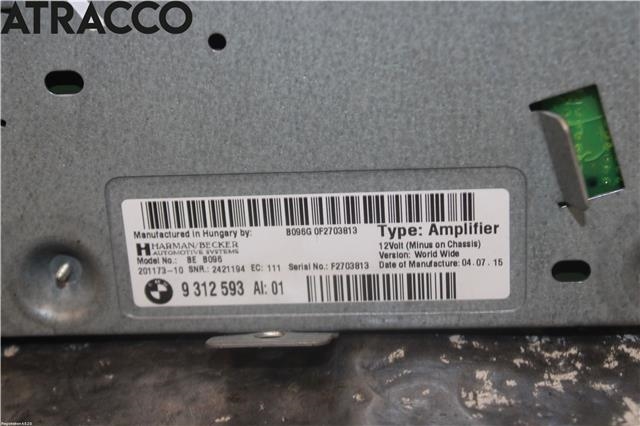 Bilstereo forsterker til BMW 5-Serie 2010-2017 (F10/F11) (F10/F11) (65129312593|)