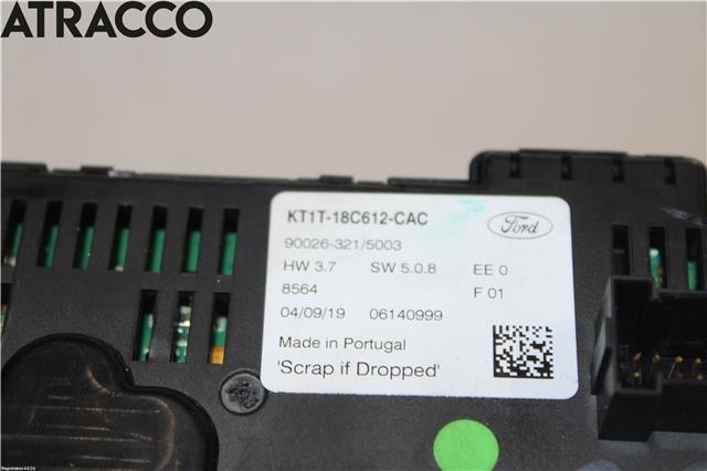 Varmeapparat betjening til Ford Transit Connect 2018-->> Type II, Fase 2  (KT1T18C612CAC|)