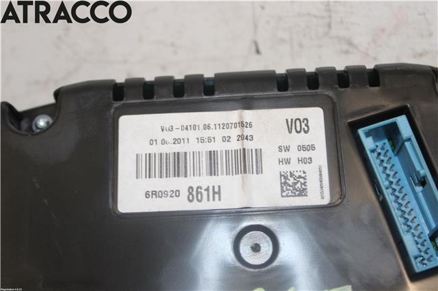 Instrumentpanel til VW Polo 2009-2014 (Type V, Fase 1)  (6R0920861HX|)