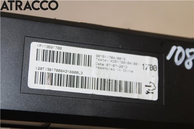 Styreenhet klima/aircondition til Opel Mokka 2012-2016 (Type I, Fase 1)  (13591700|)