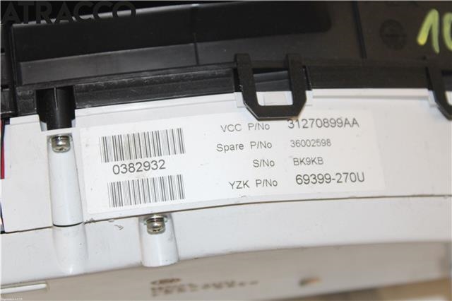 Instrumentpanel til Volvo V70 2007-2013 (Type III, Fase 1)  (36002195|)