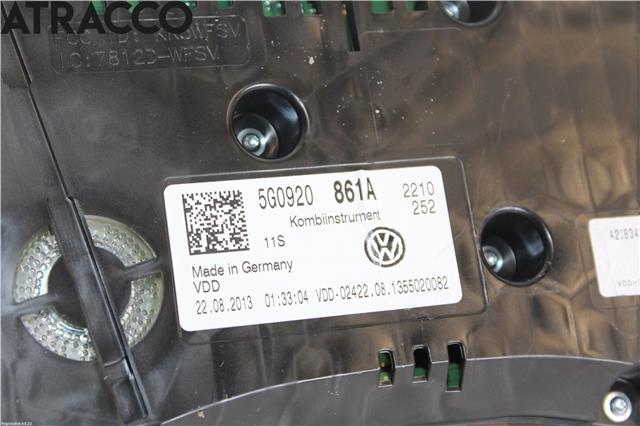 Instrumentpanel til VW Golf VII 2012-2017 (Fase 1)  (5G0920861A|)