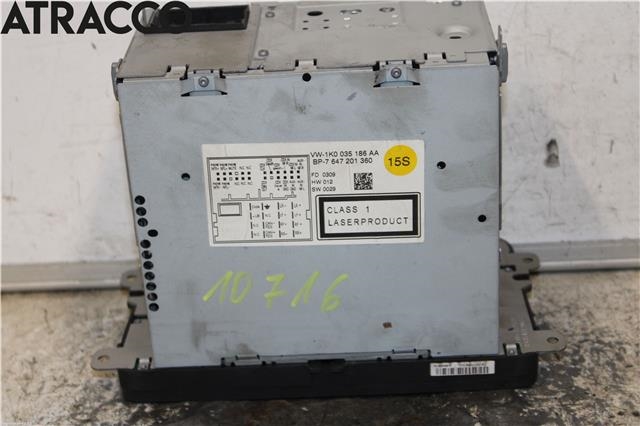 Bilstereo til VW Touran 2007-2010 (Type I, Fase 2)  (1K0057187AX|)