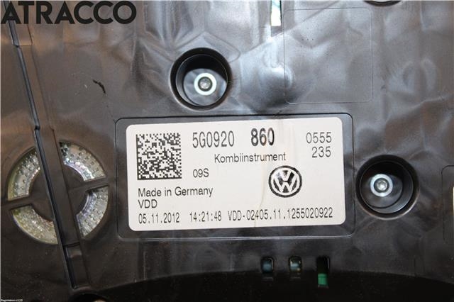 Instrumentpanel til VW Golf VII 2012-2017 (Fase 1)  (5G0920860|)