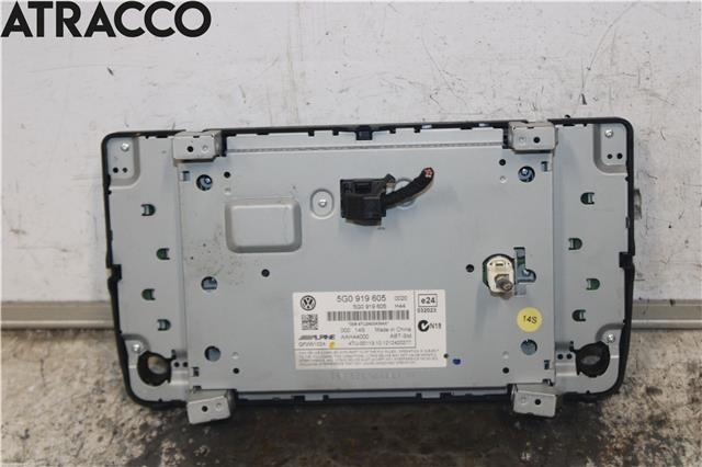 Multimedia display (MCU - Media Controller Unit) til VW Golf VII 2012-2017 (Fase 1)  (5G0919605|)
