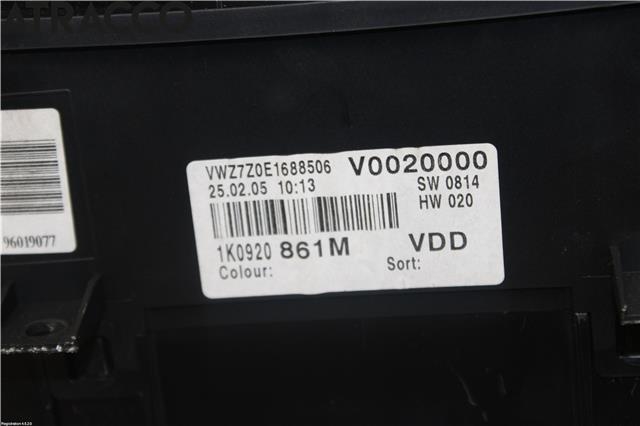 Instrumentpanel til VW Golf V, Combi 2003-2008  (5G1920740A|)