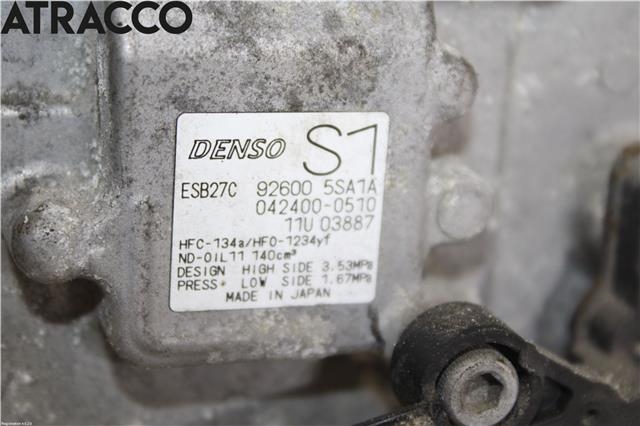Aircondition kompressor til Nissan Leaf 2018-->> (Type II)  (926005SA1A|)