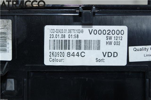 Instrumentpanel til VW Caddy 2004-2010 (Type III, Fase 1)  (2K0920844CX|)
