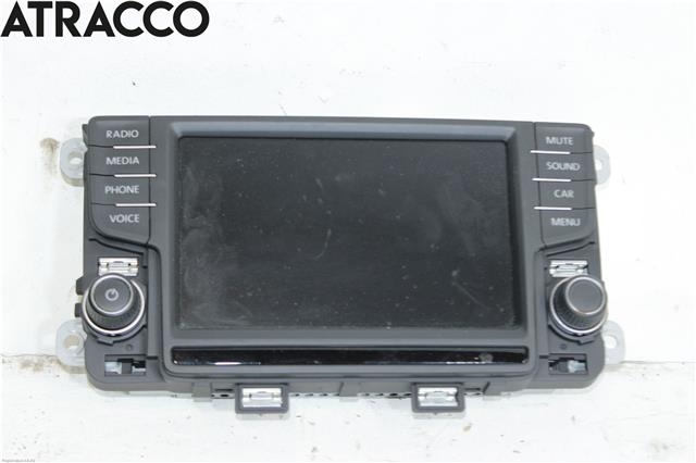 Multimedia display (MCU - Media Controller Unit) til VW Polo, 2014-2017 (Type V, Fase 2)  (6C0919603B)