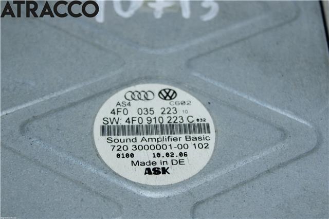 Bilstereo forsterker til Audi A6 2005-2008 (Type III, Fase 1) (C6) (C6) (4F0910223C|)