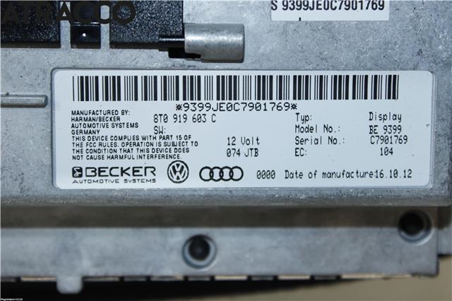 Instrumentpanel til Audi A6 2005-2008 (Type III, Fase 1) (C6) (C6) (4F0920934GX|)