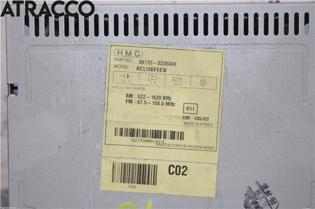 Bilstereo til Hyundai i40 2012-2017  (961703Z0504X|)