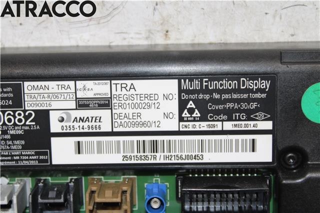 Bilstereo navigasjon til Renault Zoe 2013-2019 (Fase 1)  (259158357R|)