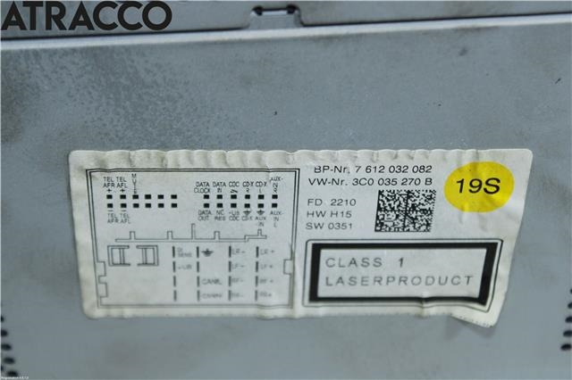 Bilstereo til VW Golf VI 2008-2012  (3C0035270B|)