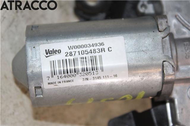 Viskermotor bakrute til Renault Zoe 2013-2019 (Fase 1)  (287105483R|)