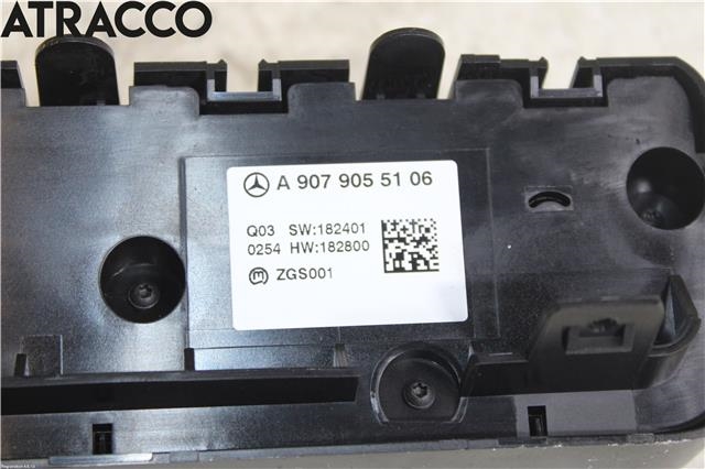 Varmeapparat betjening til Mercedes Sprinter 2018-->> (907/910) (907/910) (A9079055106|)