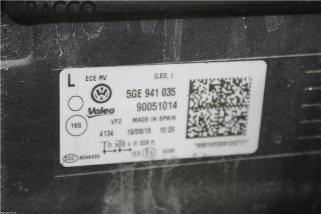 Frontlykt venstre halogen til VW e-Golf 2014-2017 (Fase 1)  (5GE941773|)
