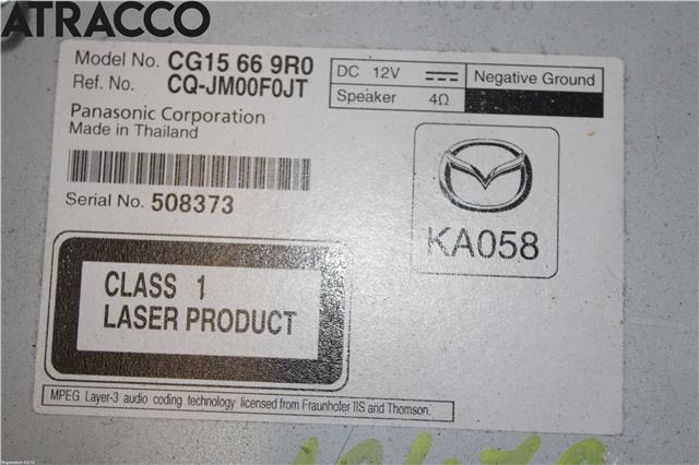 Bilstereo til Mazda 5 2011-2015 (Type II)  (CG15669R0|)