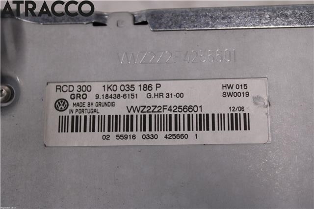Bilstereo til VW Passat 2005-2010 (B6) (B6) (1K0035186P|)