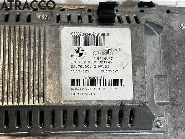 Multimedia display (MCU - Media Controller Unit) til BMW X6 2008-2014 (E71/E72) (E71/E72) (65509194063|)