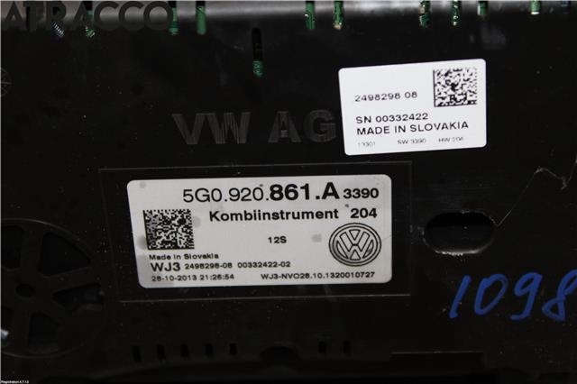Instrumentpanel til VW Golf VII 2012-2017 (Fase 1)  (5G0920861A|)