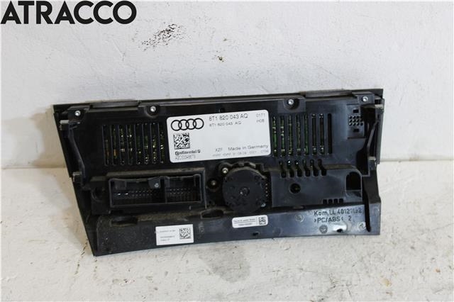 Varmeapparat betjening til Audi A4 2007-2014 (Type IV) (B8) (B8) (8T1820043AK|)