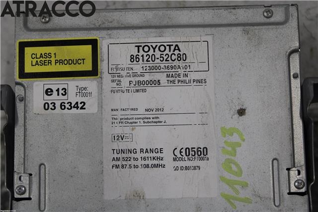 Bilstereo til Toyota Urban Cruiser 2009-2014  (8612052C80|)