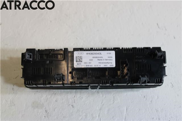 Varmeapparat betjening til Audi A8 2010-2013 (Type III, Fase 1)  (4H0820043L|)