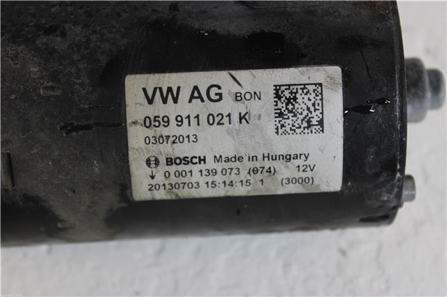 Starter diesel til Audi A8 2010-2013 (Type III, Fase 1)  (059911021G|)